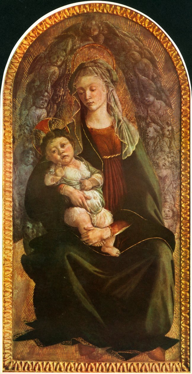 Madonna in Glory with Seraphim, c1469-1470, 1937. af Sandro Botticelli