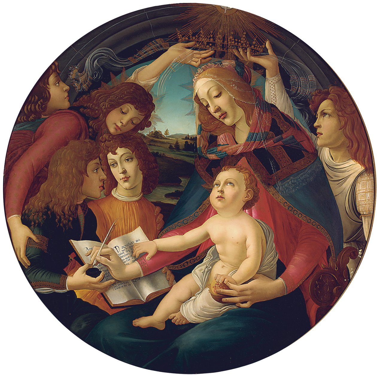 Madonna of the Magnificatdani af Sandro Botticelli