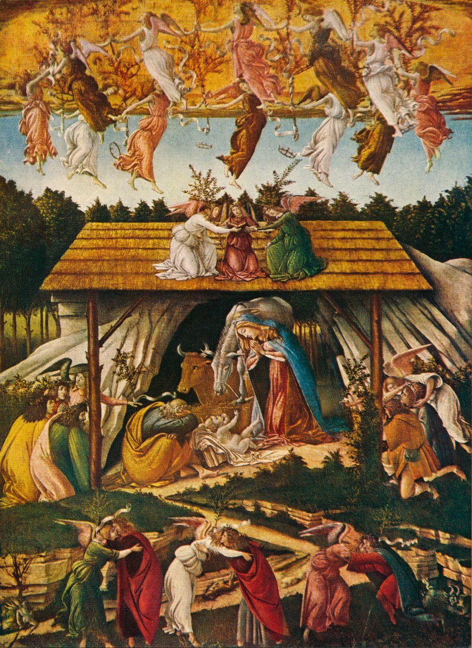 Mystisk fødsel, 1500, 1909 af Sandro Botticelli