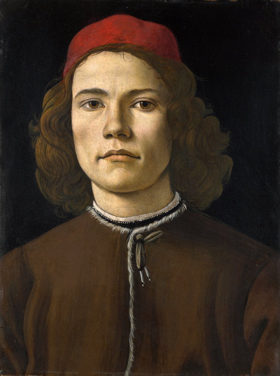 Portræt af en ung mand af Sandro Botticelli