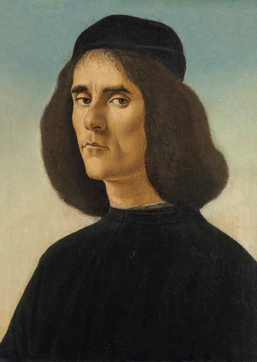 Portræt af Michael Tarchaniota Marullus af Sandro Botticelli