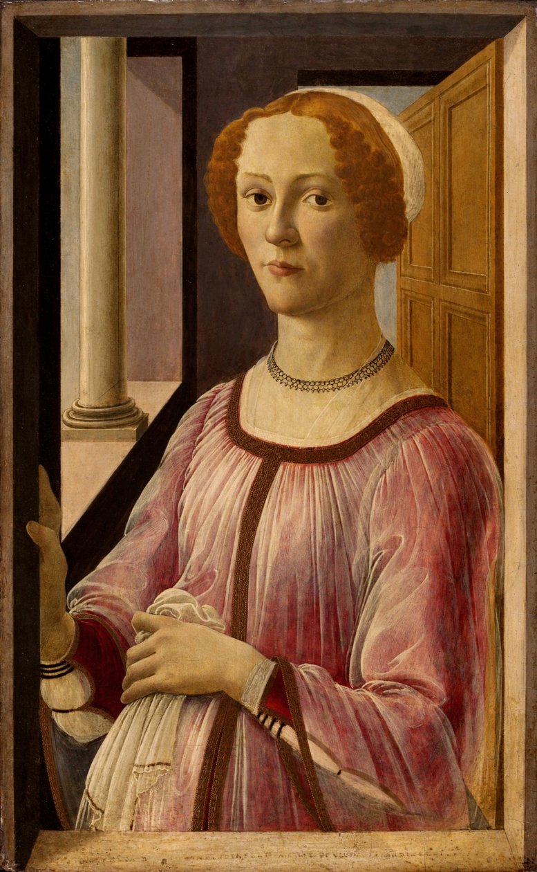 Portræt af Smeralda Bandinelli, ca 1475 af Sandro Botticelli
