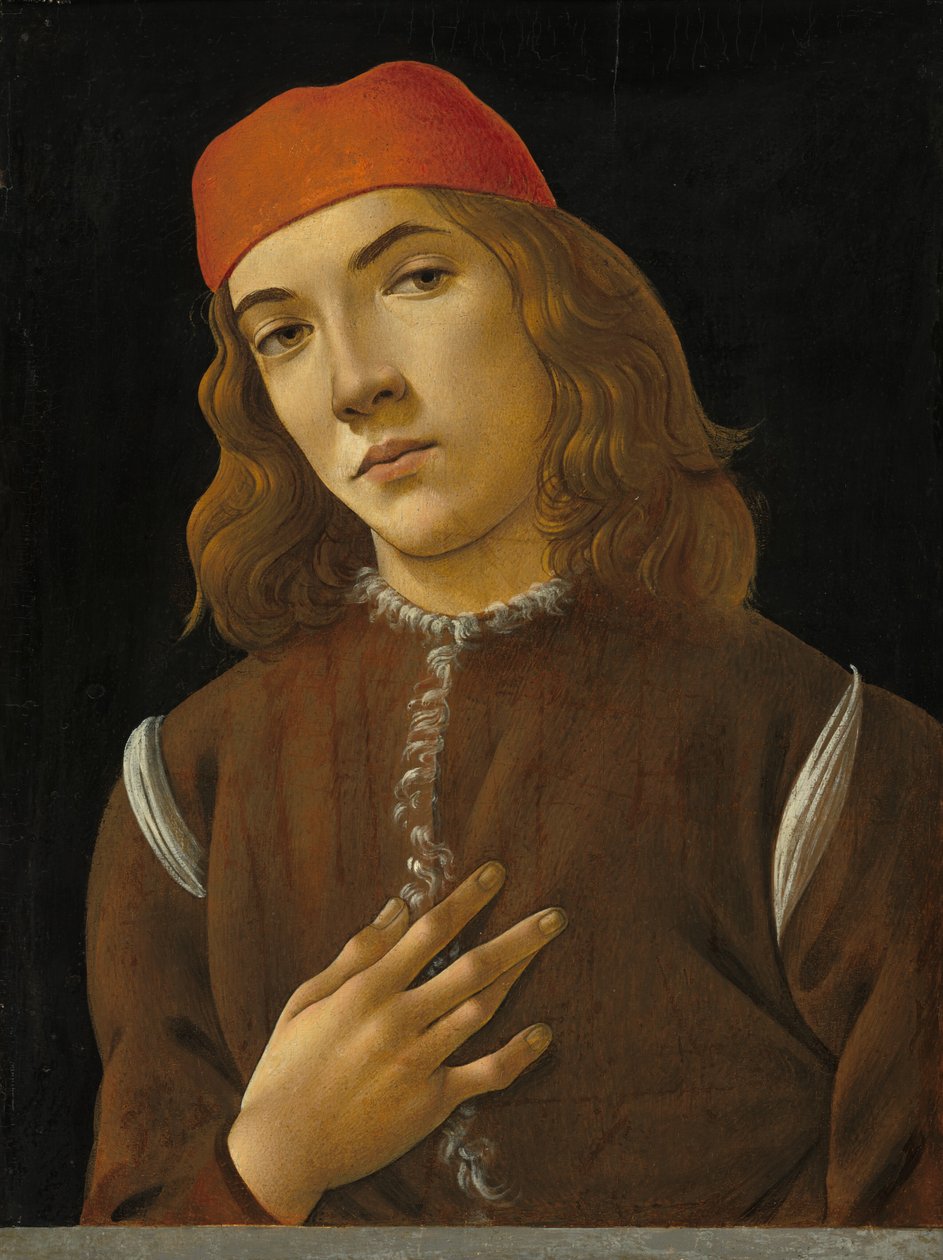 Portræt af en ungdom af Sandro Botticelli