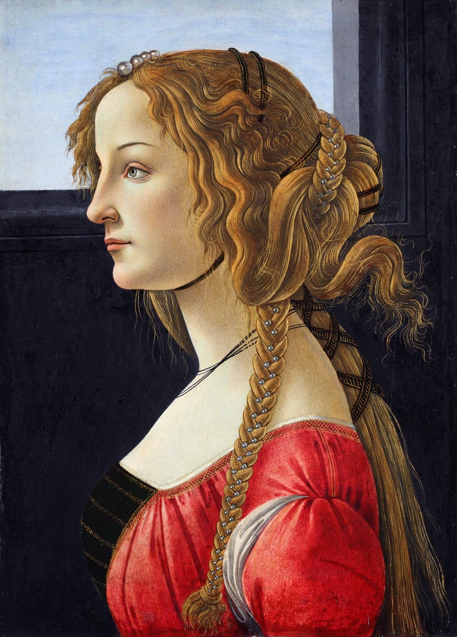 Portræt af en ung kvinde af Sandro Botticelli