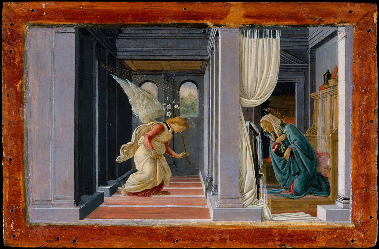 Bebudelsen, ca. 1485-92. af Sandro Botticelli