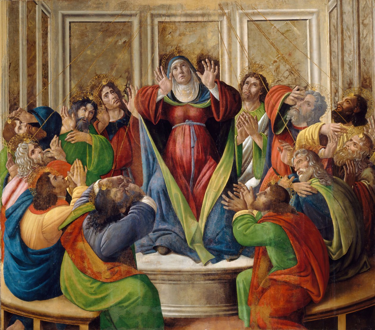 Helligåndens nedstigning, 1495-1505 af Sandro Botticelli