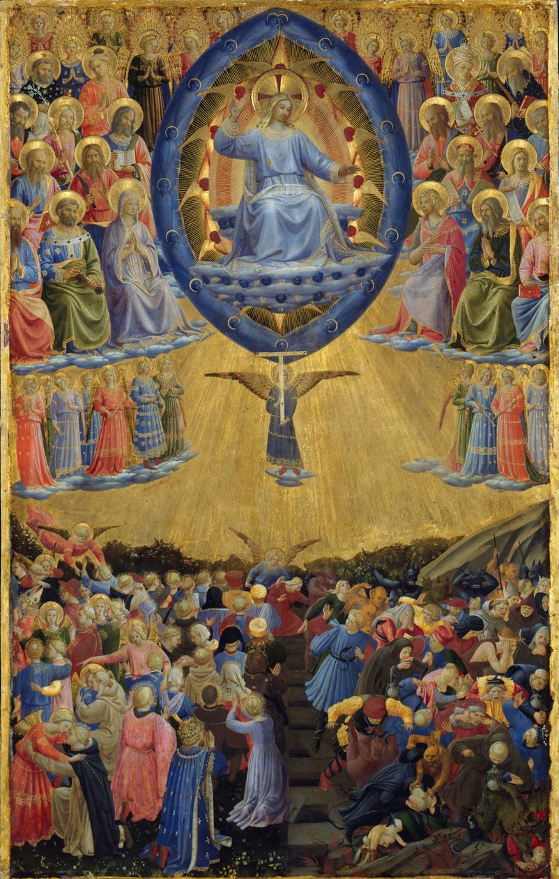 The Last Judgment Winged Alter, Central Panel, Begyndelsen af det 15. århundrede af Sandro Botticelli
