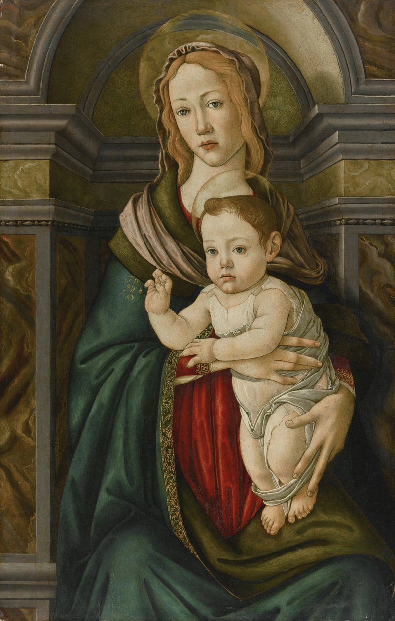 Madonna og barnet af Sandro Botticelli