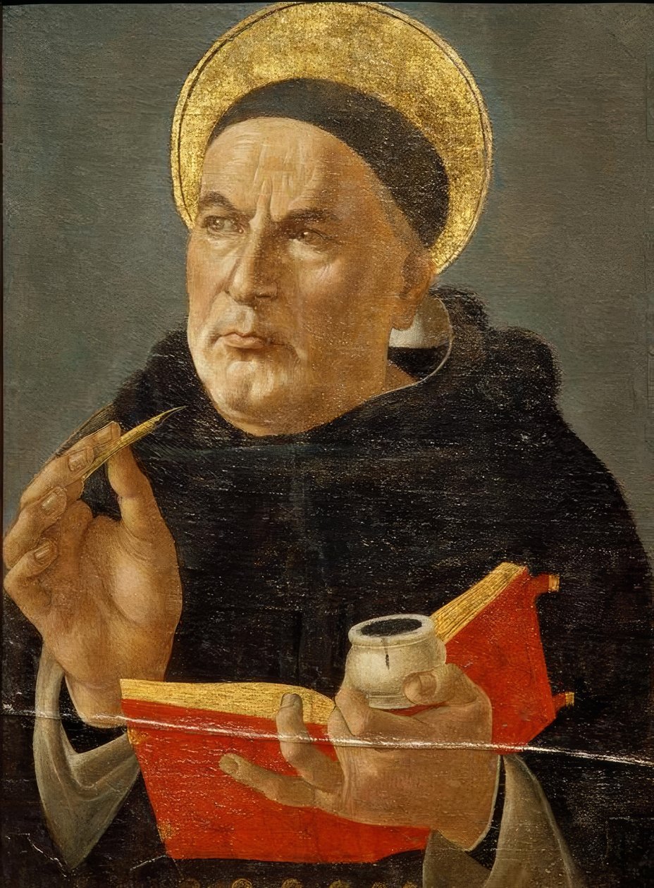Thomas Aquinas. af Sandro Botticelli