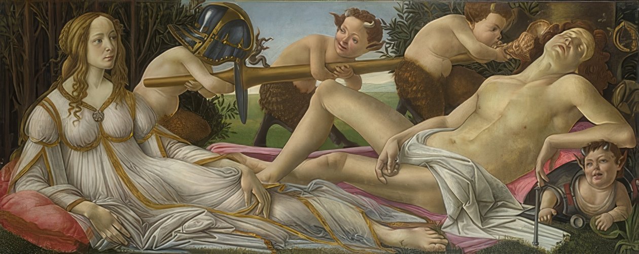Venus og Mars. Omkring 1485 af Sandro Botticelli