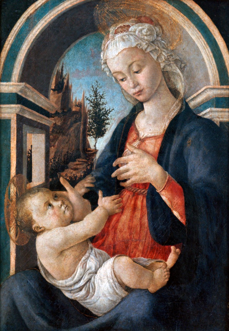Jomfru og barn, c1444-1510 af Sandro Botticelli