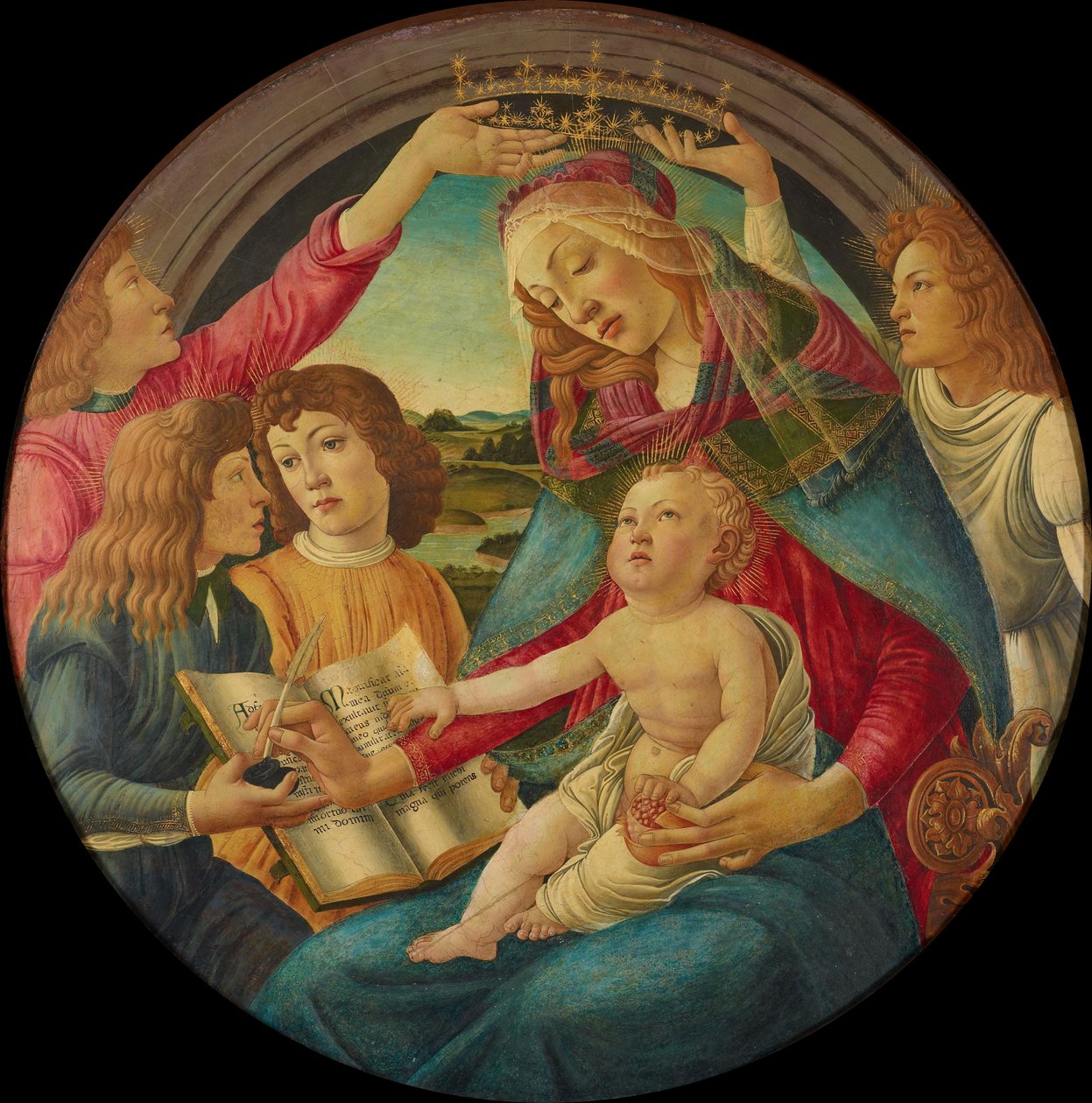 efterligning af »Madonna af Magnificat« af Sandro Botticelli