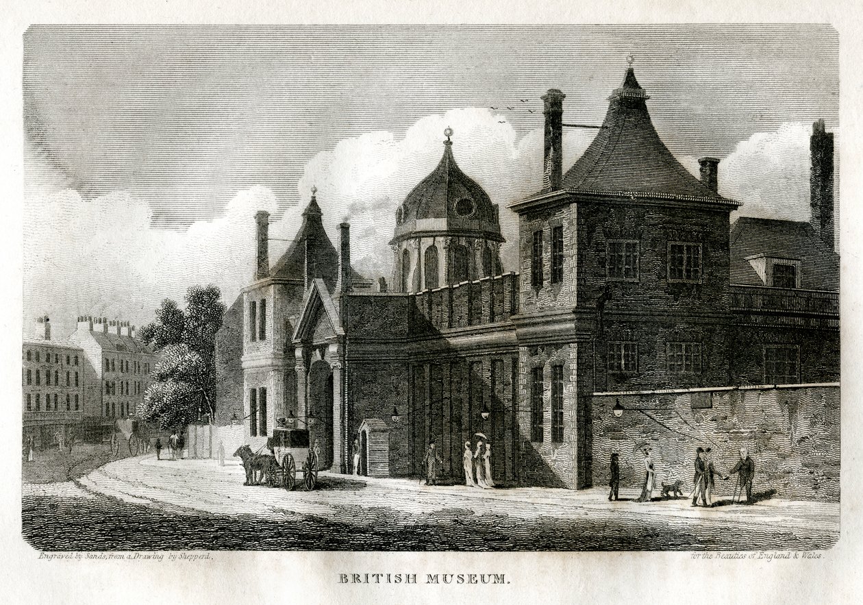 British Museum, London, c1810. af Sands