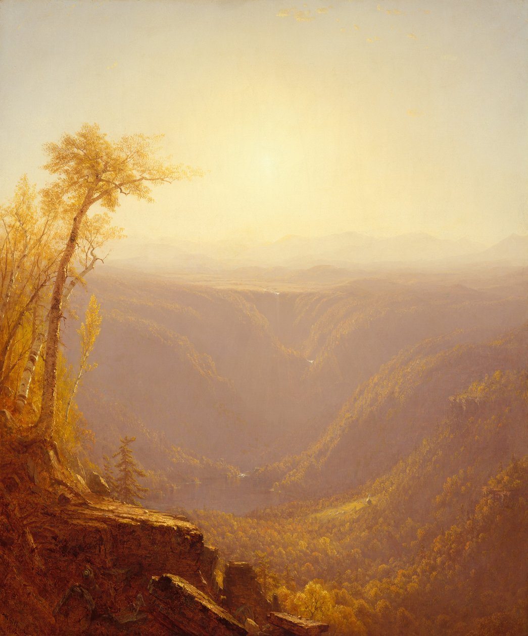 A Gorge in the Mountains Kaaterskill Clove, 1862. af Sanford Robinson Gifford