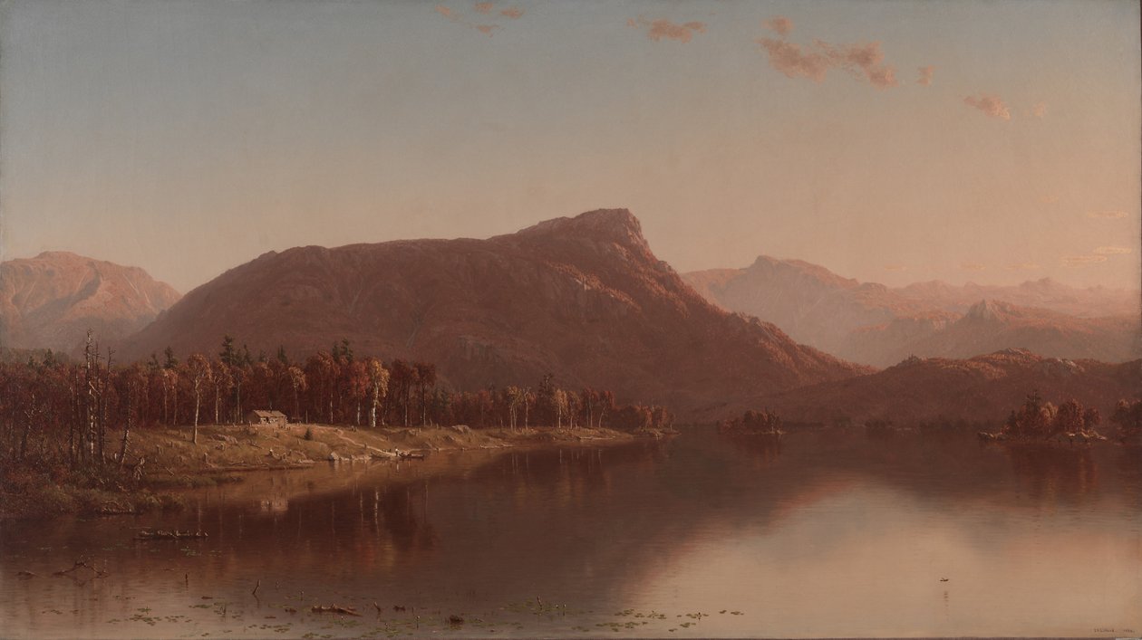 Et hjem i ørkenen, 1866 af Sanford Robinson Gifford