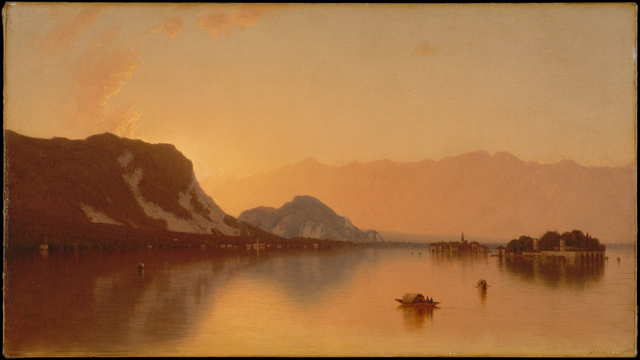 Isola Bella i Lago Maggiore af Sanford Robinson Gifford