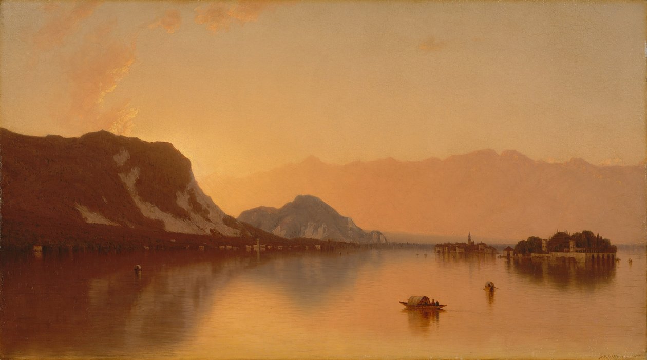Isola Bella i Lago Maggiore, 1871. af Sanford Robinson Gifford