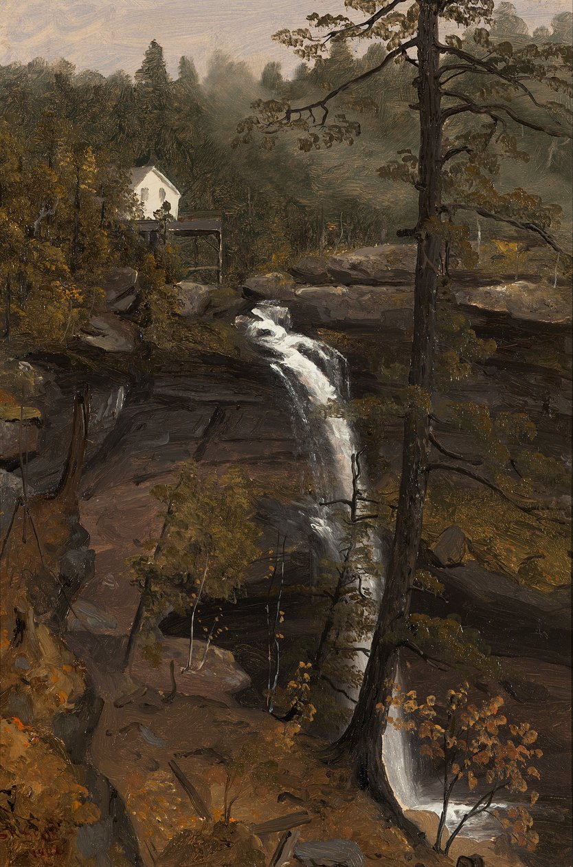Kauterskill Falls af Sanford Robinson Gifford