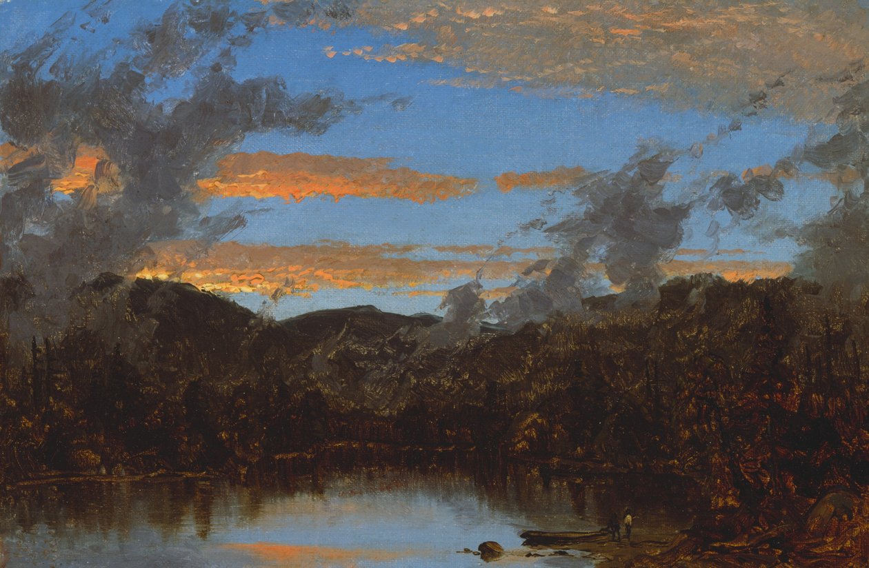 Mist Rising at Sunset in the Catskills, ca. 1861. af Sanford Robinson Gifford