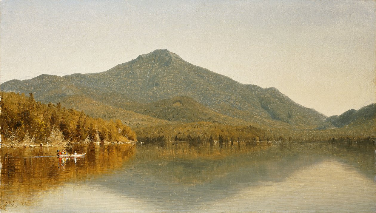 Mount Whiteface fra Lake Placid, i Adirondacks, 1863 af Sanford Robinson Gifford