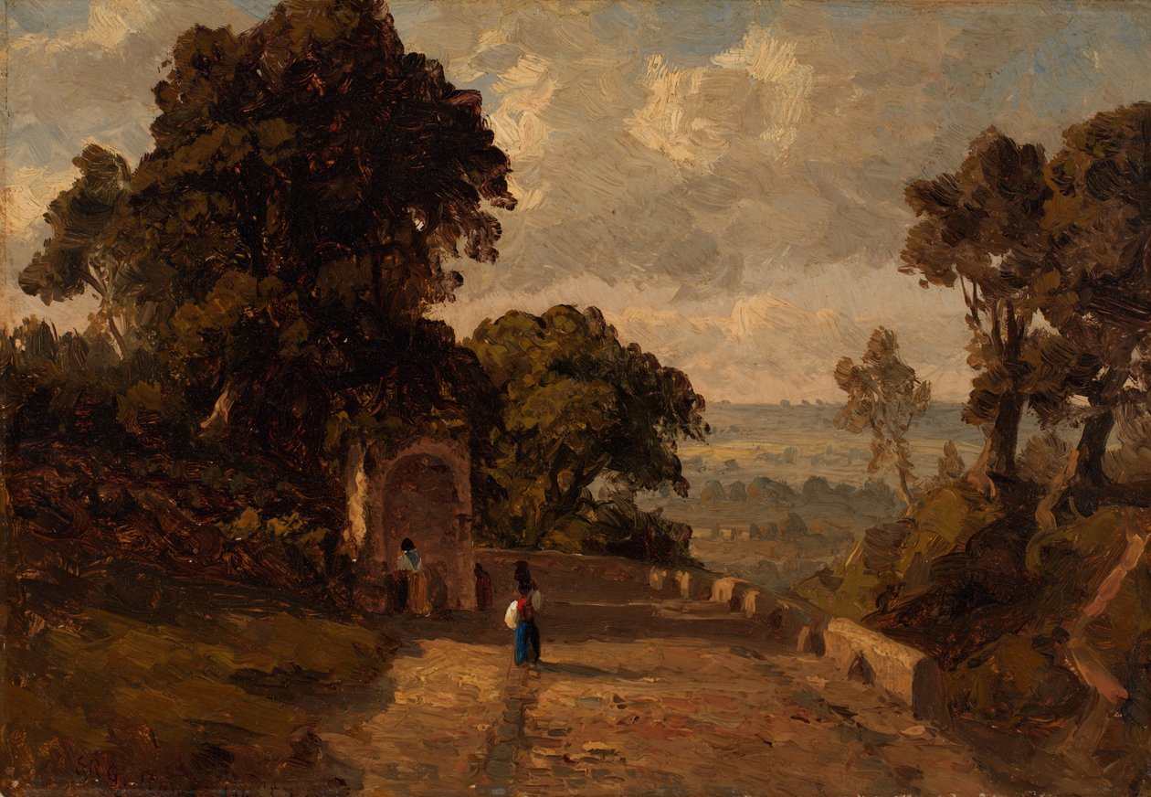 I nærheden af Ariccia, Italien af Sanford Robinson Gifford