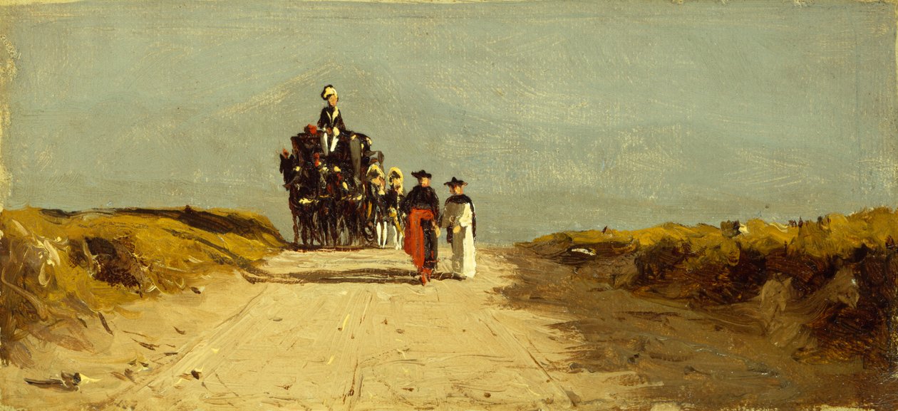 På den romerske Campagna (olie på lærred lagt på panel) af Sanford Robinson Gifford