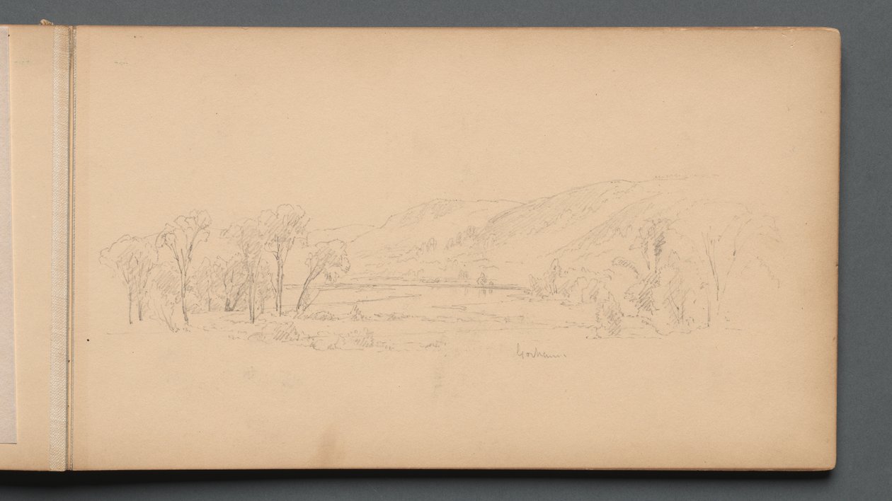 Skizzenbuch, Seite 06: "Gorham" (Maine) af Sanford Robinson Gifford