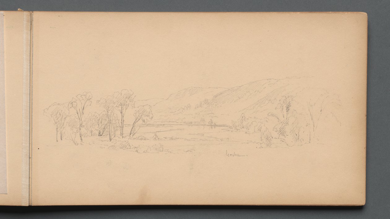 Skitsebog, side 06: Gorham Maine, 1859. af Sanford Robinson Gifford