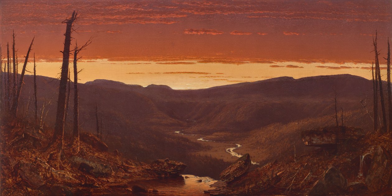 Tusmørke i Catskills af Sanford Robinson Gifford