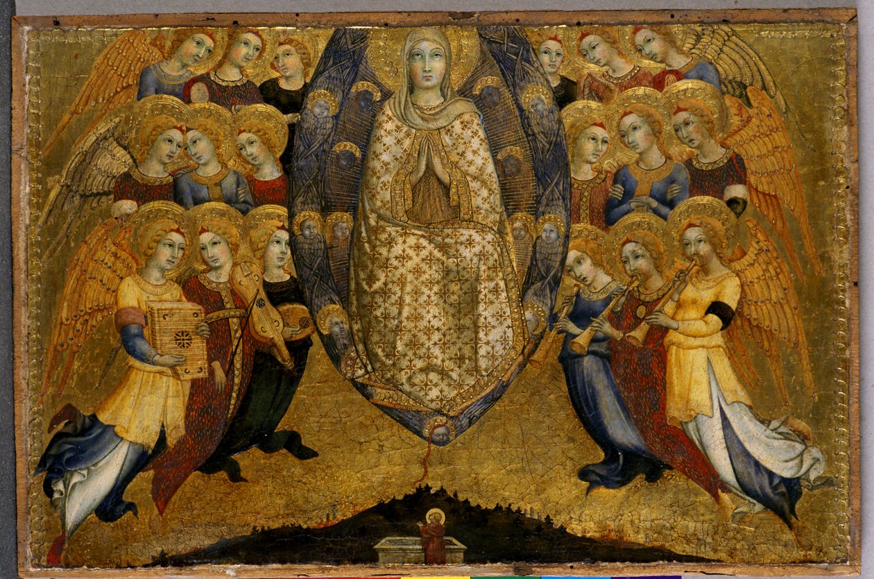 The Ascension of the Virgin, ca. 1449 (tempera på træ) af Sano di Pietro