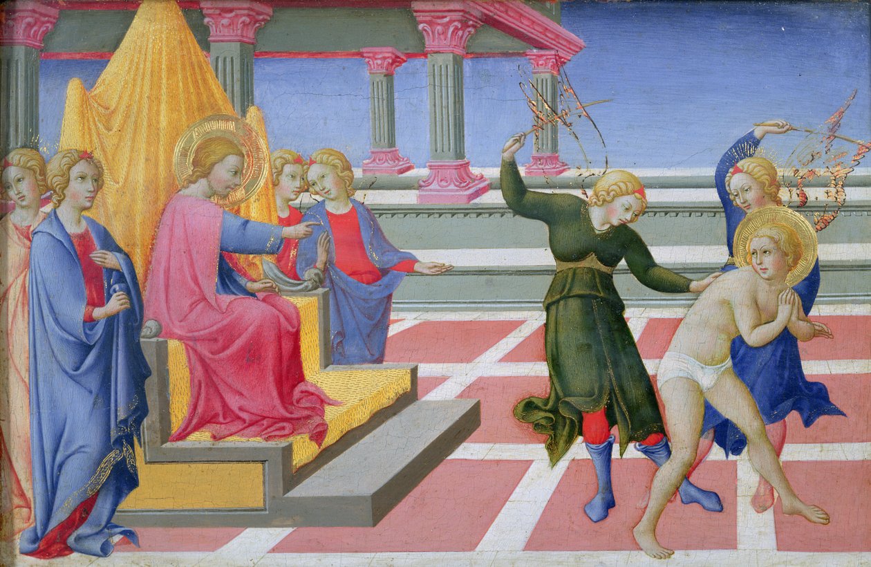 Drømmen om Sankt Hieronymus, 1444 af Sano di Pietro