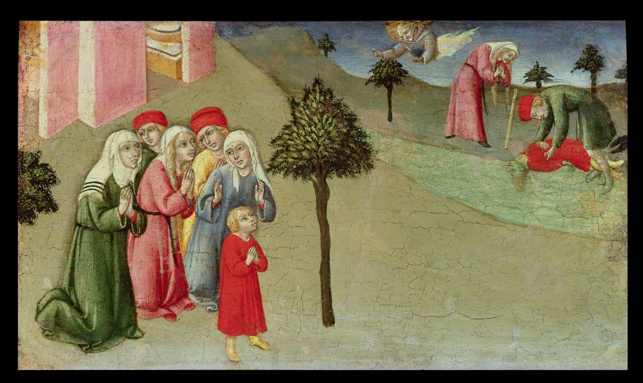 Miraklet i San Bernardino af Sano di Pietro