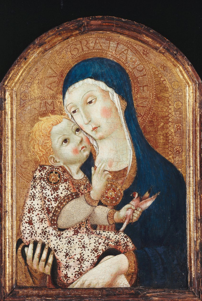 Madonnaen og barnet af Sano di Pietro