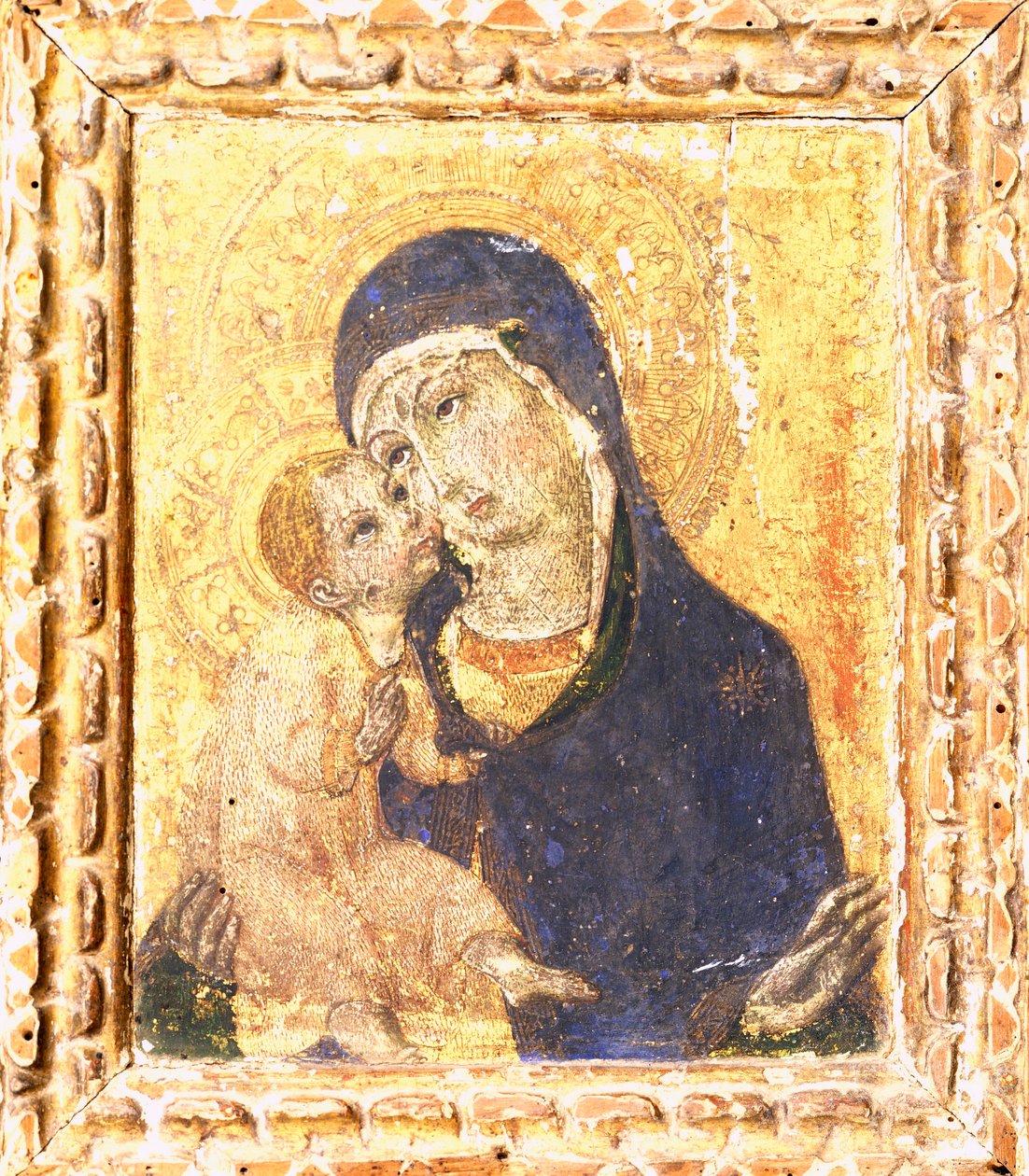 Madonna med barn af Sano Di Pietro (1406-1481), anden halvdel af 1400-tallet af Sano di also Ansano di Pietro di Mencio Pietro