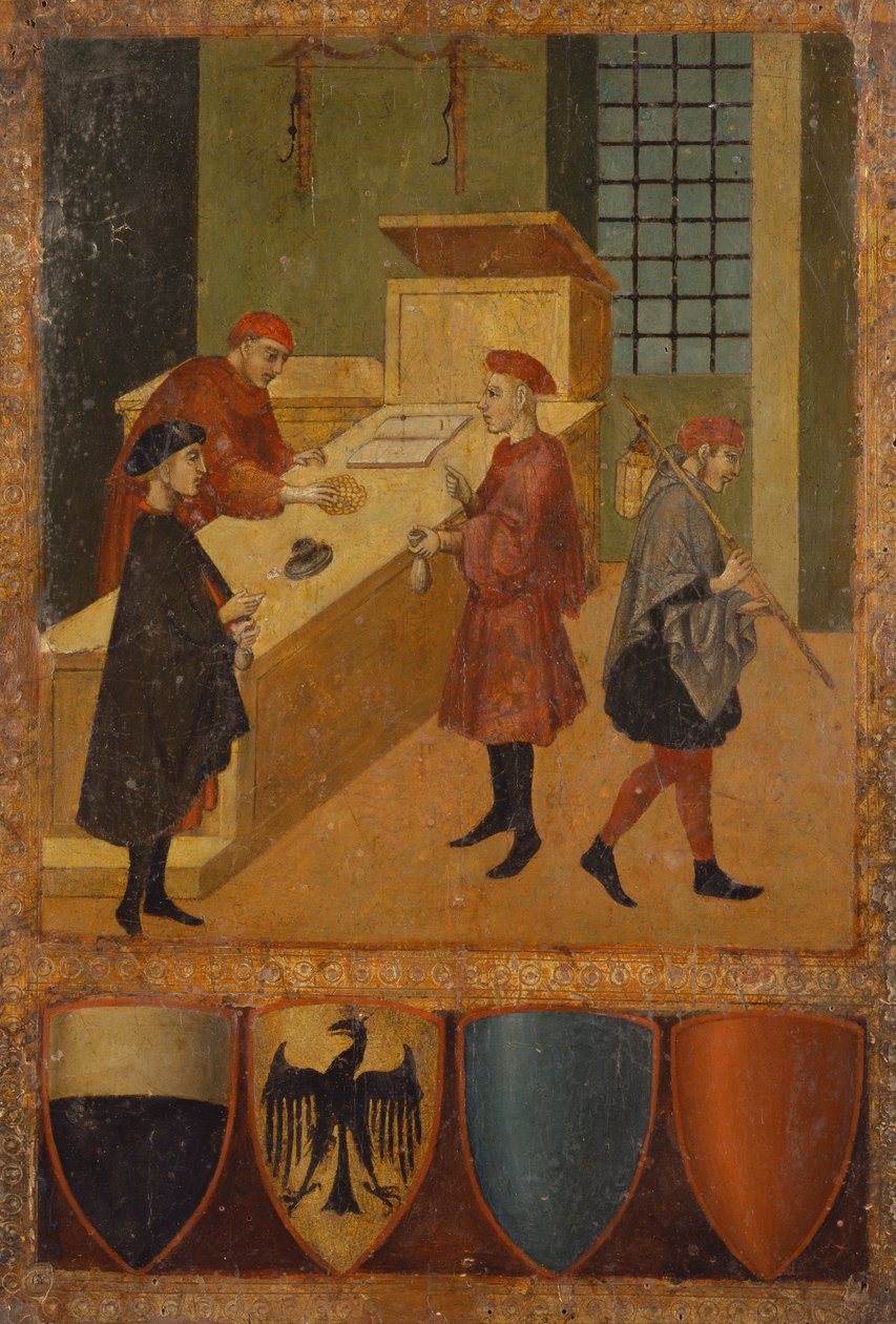 Kaupungin työntekijöiden palkka af Sano di also Ansano di Pietro di Mencio Pietro