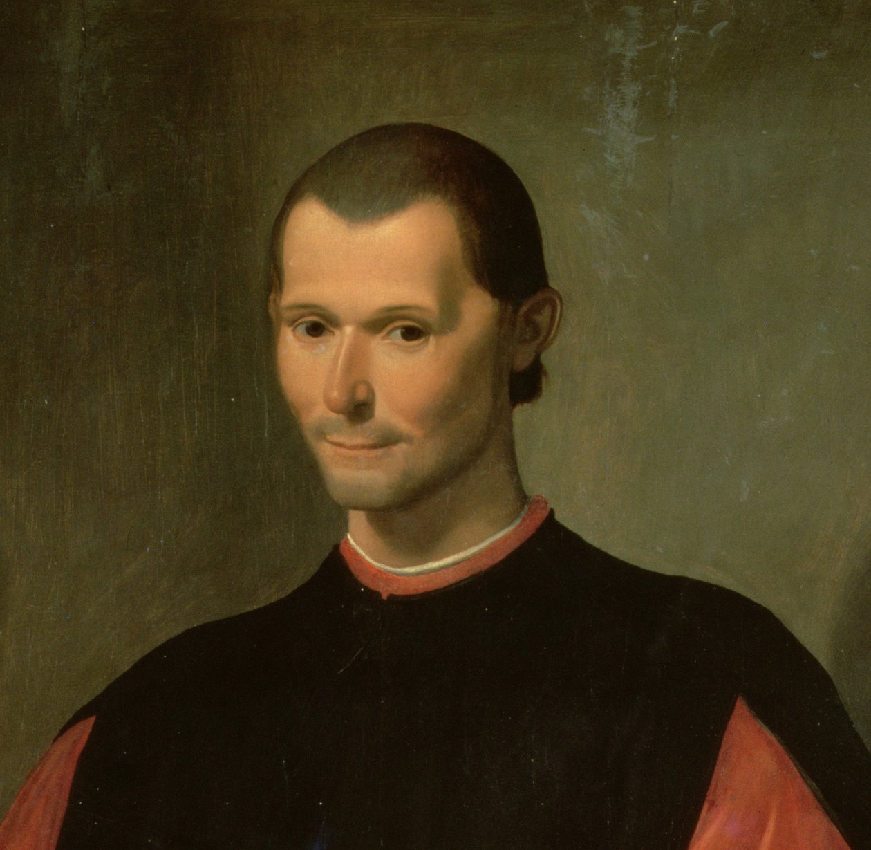 Portræt af Niccolo Machiavelli 1469-1527 detalje af 62196 af Santi di Tito