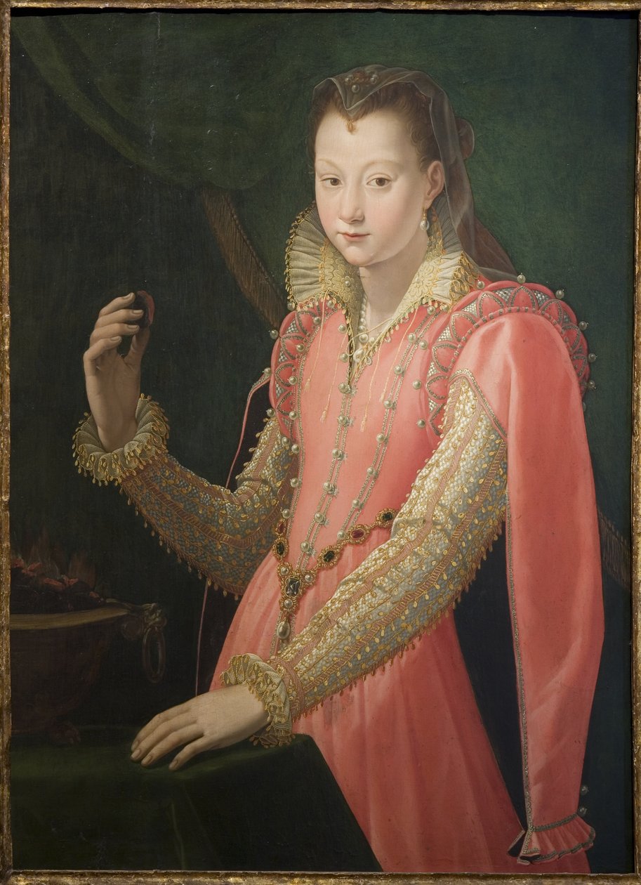 Portræt af en ung kvinde som Portia Catonis af Santi di Tito