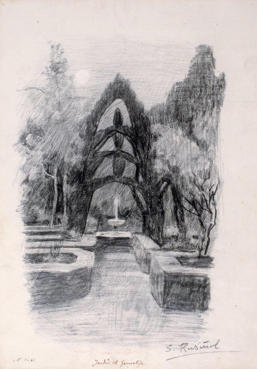 Generalife haver af Santiago Rusiñol