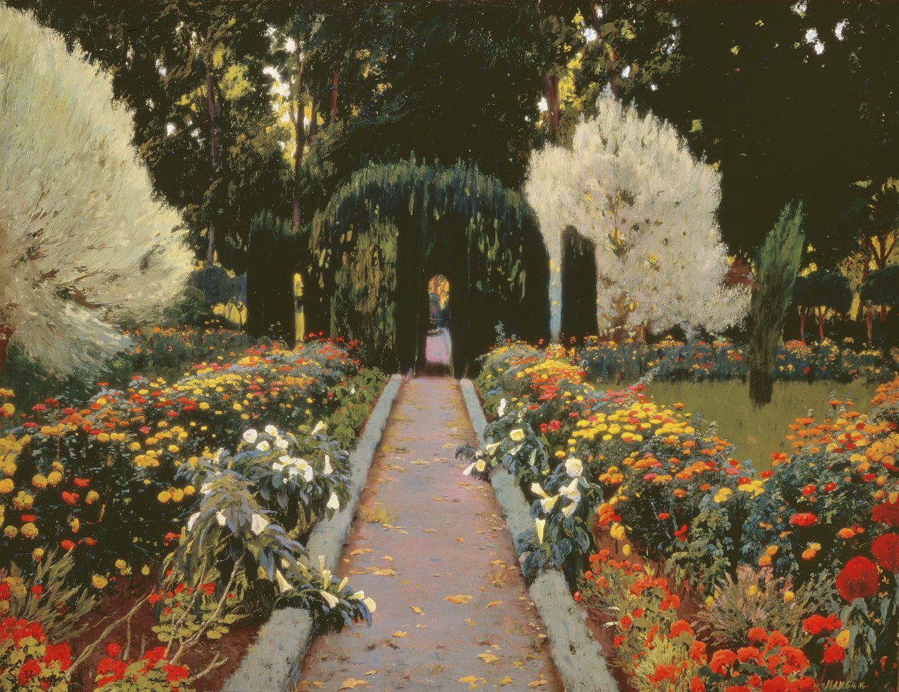 Glorieta II (Haven ved Aranjuez. Arbor II) 1907 af Santiago Rusiñol