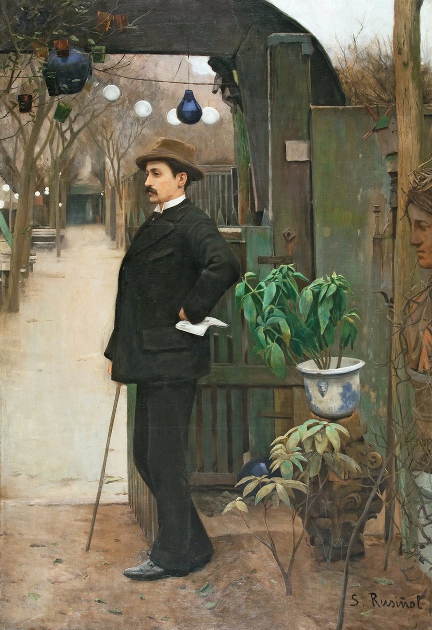 Portræt af Miquel Utrillo af Santiago Rusiñol