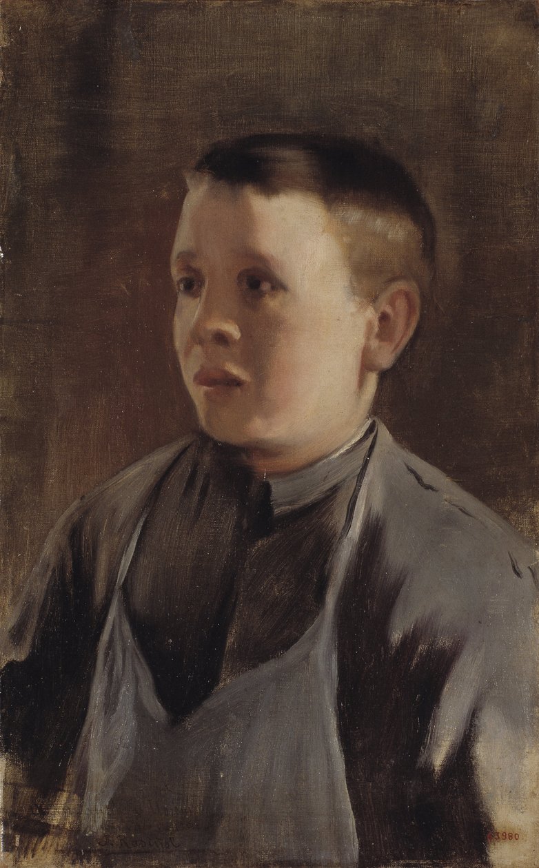 Portræt af en dreng af Santiago Rusiñol