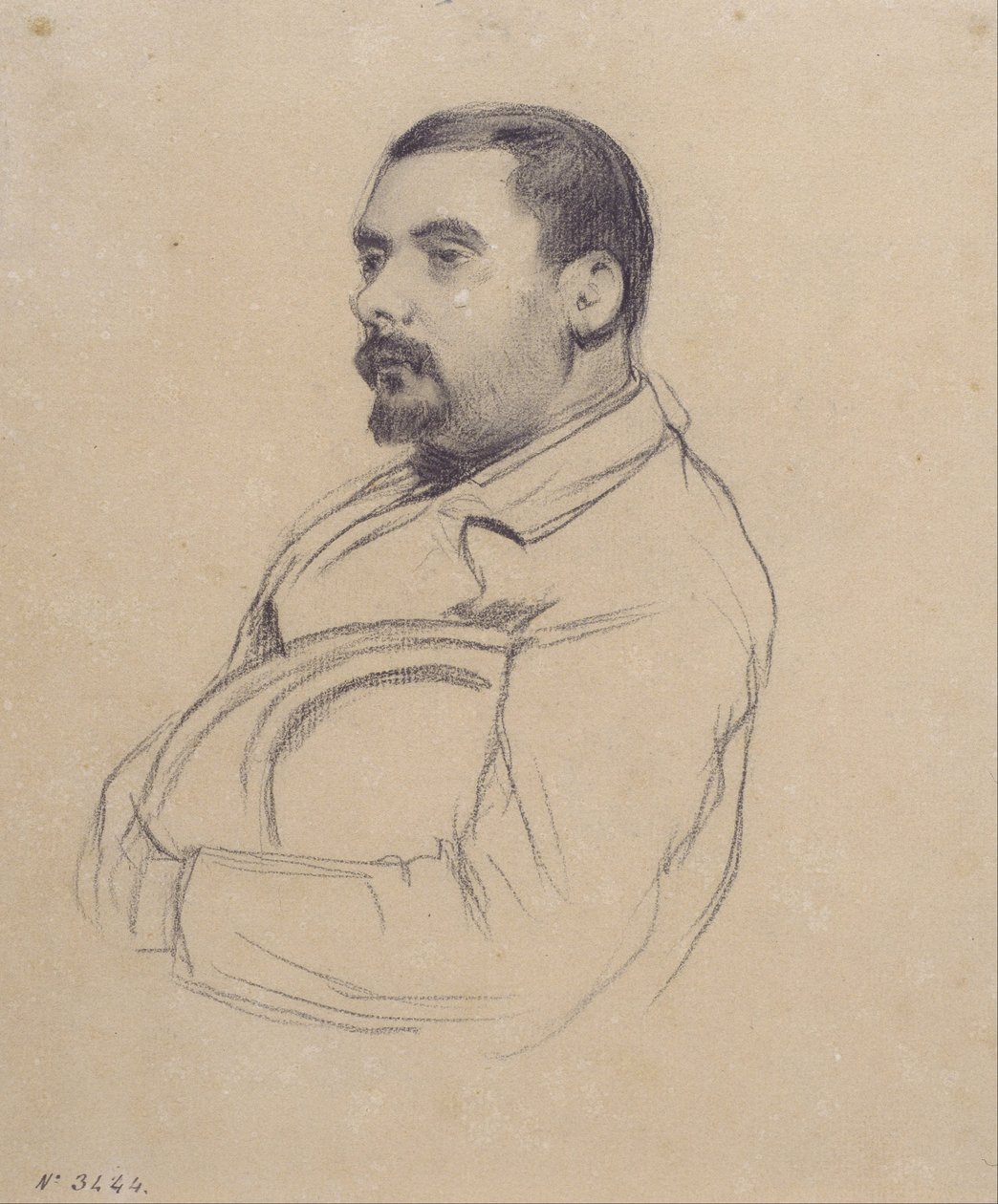 Portræt af en mand af Santiago Rusiñol