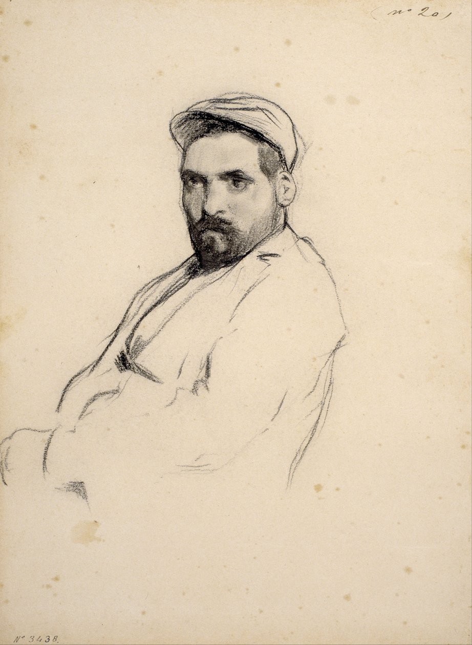 Portræt af en mand af Santiago Rusiñol