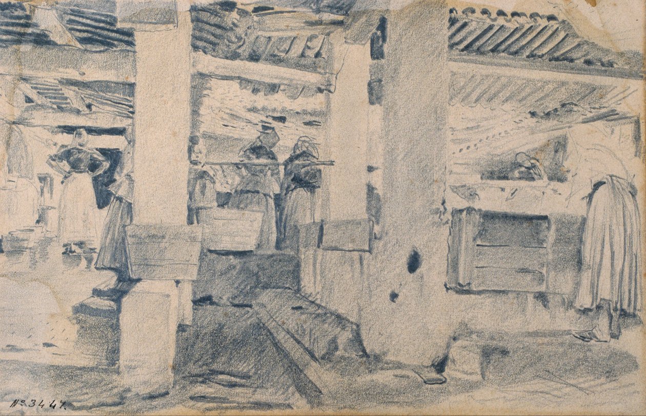 Vaskested interiør af Santiago Rusiñol