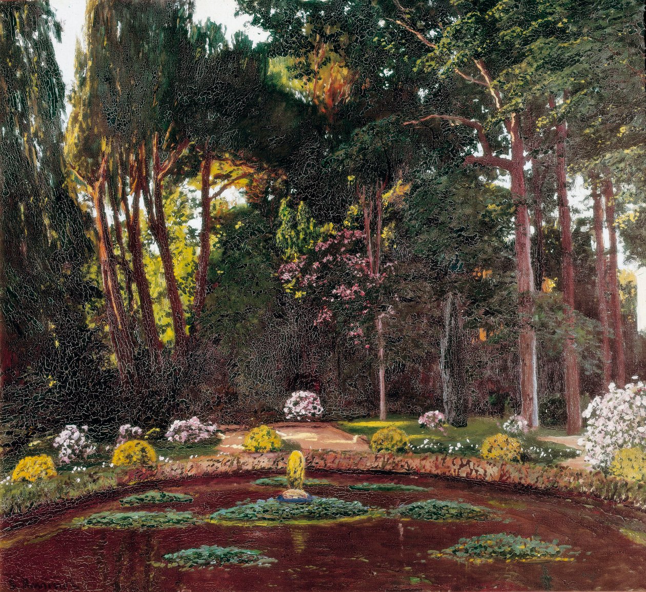 Art Nouveau "" Haven "" (Arbucies). Maleri af Santiago Rusinol y (i) Prats (1861-1931) El Vendrell sidst i det 19. århundrede. Hus-Museum Pau Casals. af Santiago Rusinol i Prats