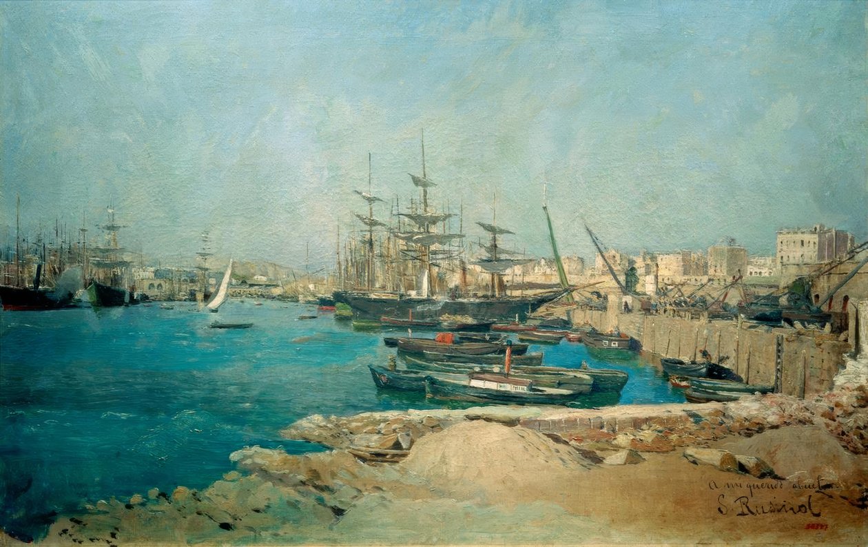 Barcelona, ​​havn af Santiago Rusiñol