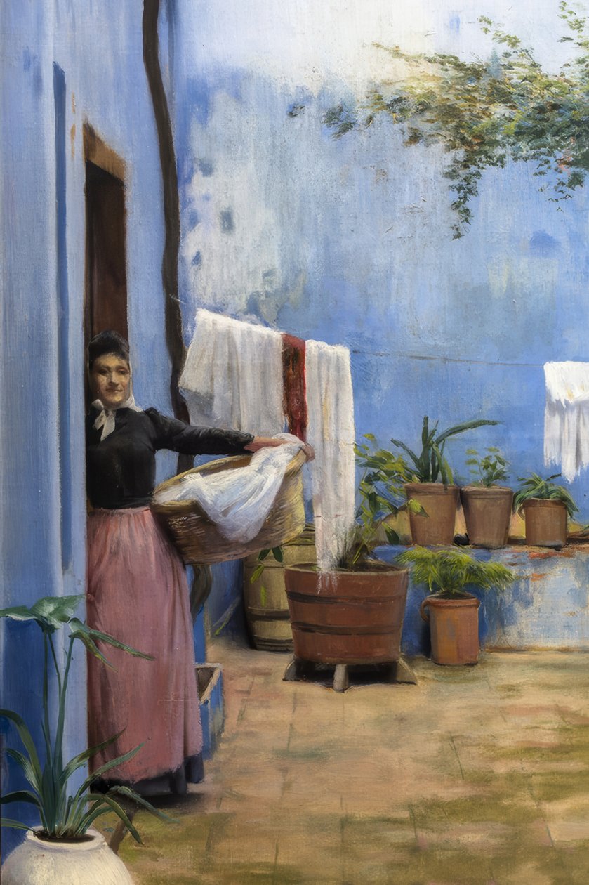 Den blå terrasse af Santiago Rusiñol