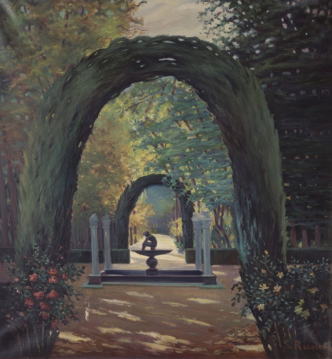 El Niño de la Espina-fontænen - Jardines de Aranjuez af Santiago Rusiñol