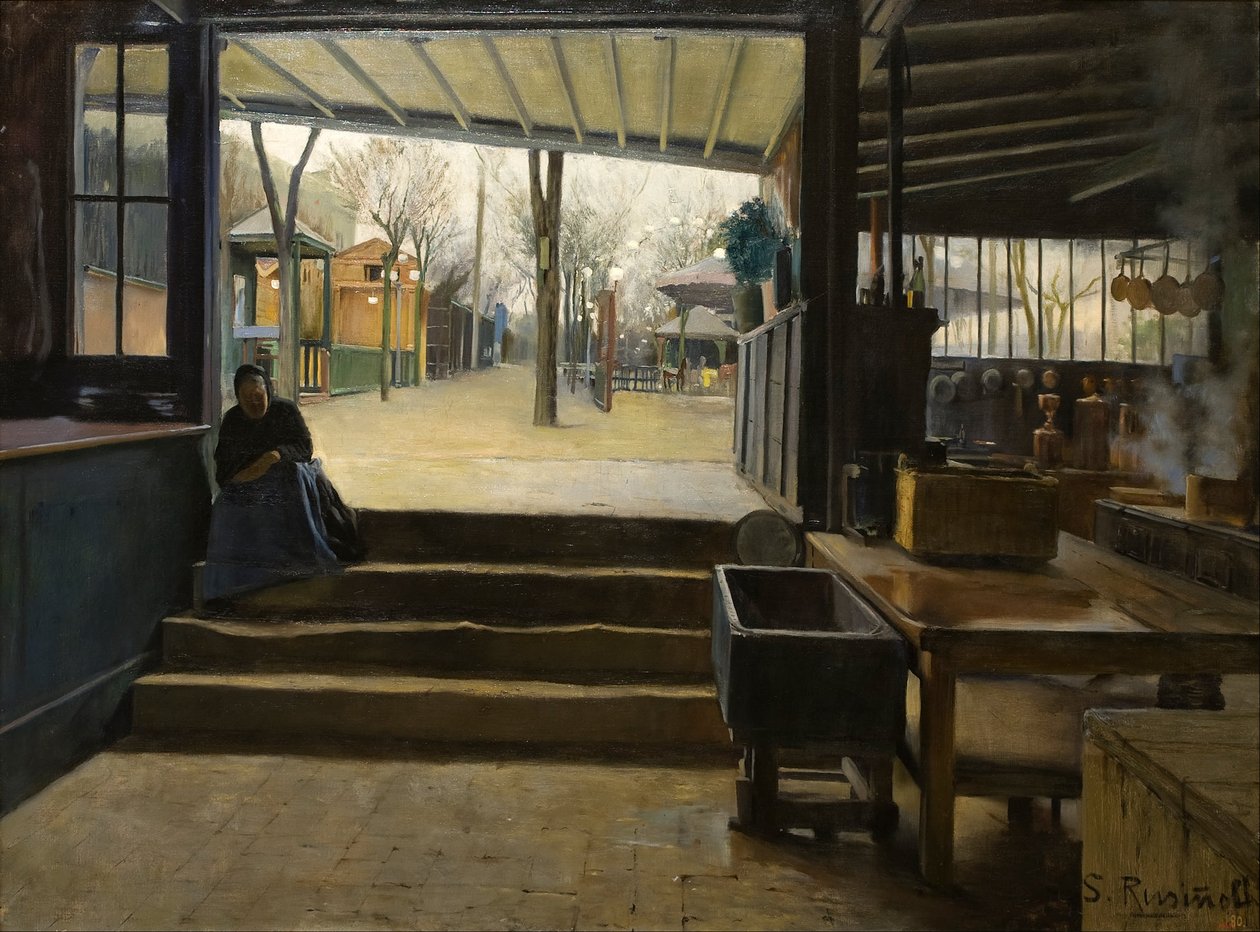 Laboratorium i La Galette af Santiago Rusiñol