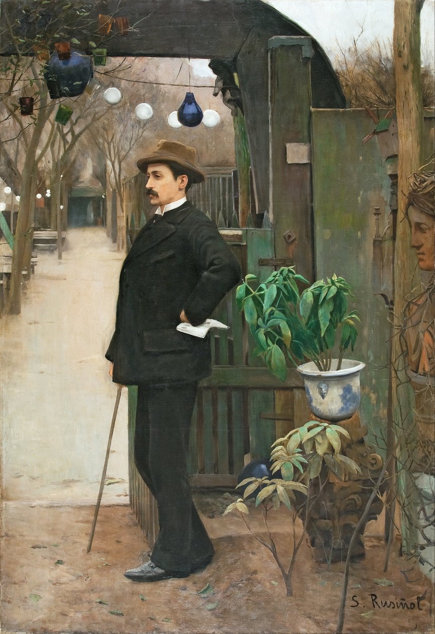 Portræt af Miquel Utrillo af Santiago Rusiñol